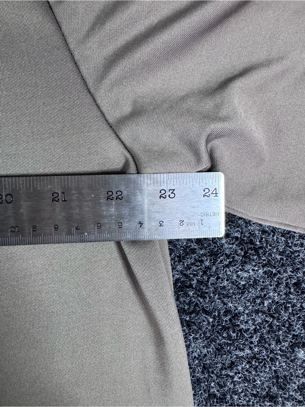 Dickies Men's Long Sleeve Mock Neck Shirt - Taupe - Picture 6 of 7